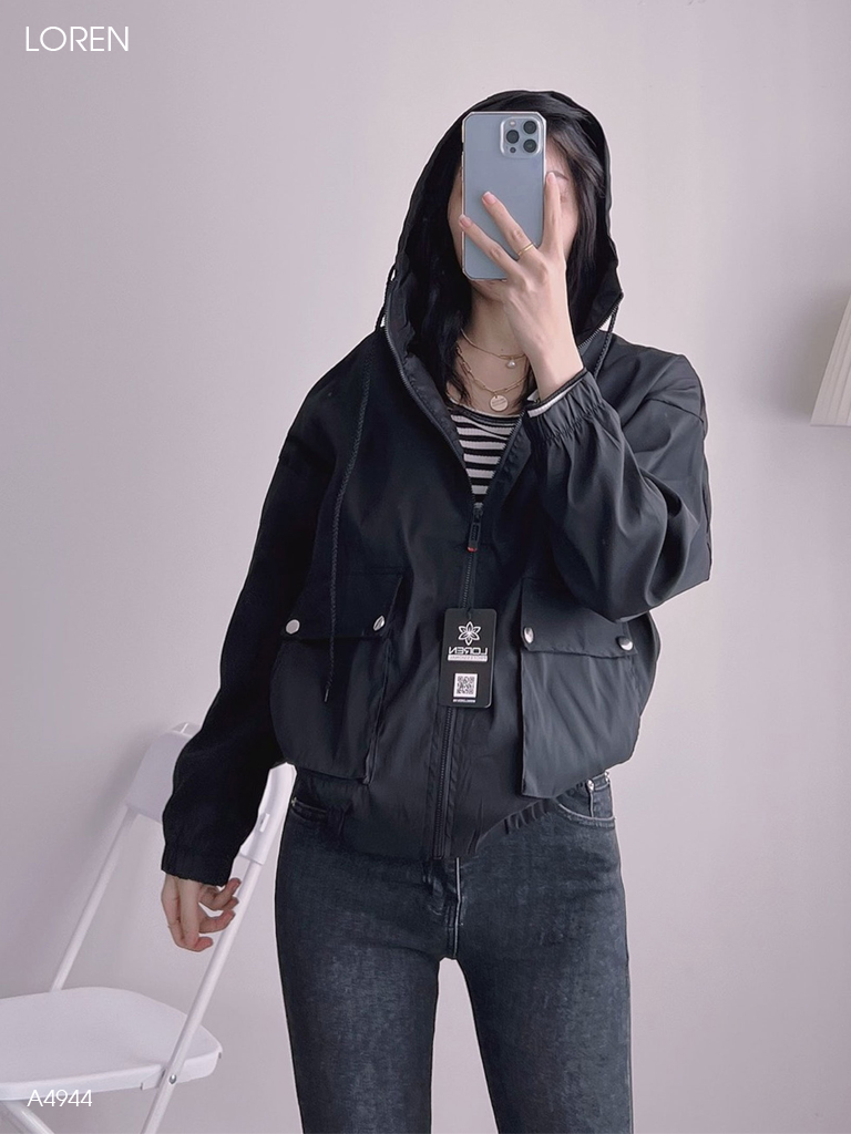 Áo khoác LOREN dù 2 túi hộp A4944