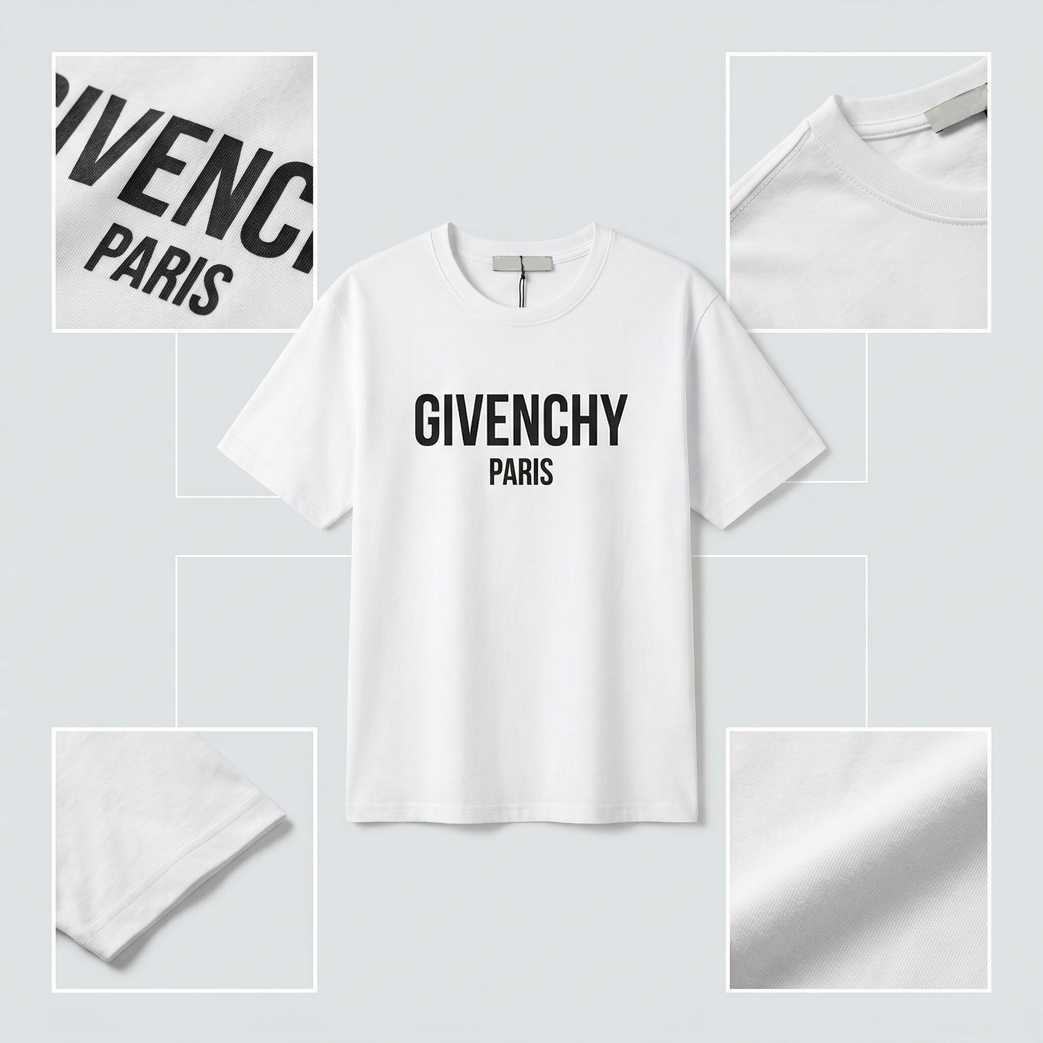 Áo thun nữ LOREN givenchy trắng A2049