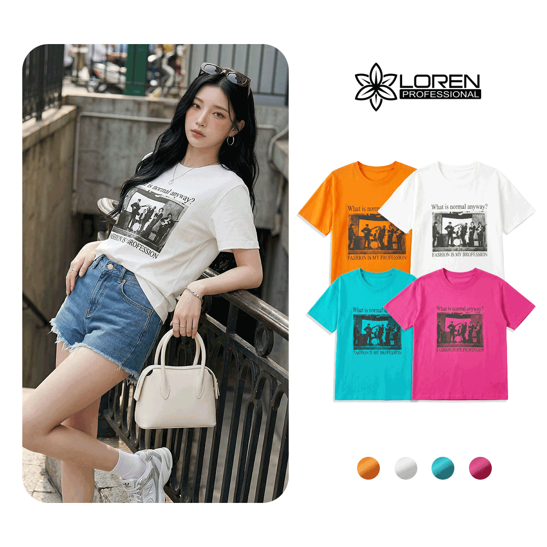 Áo thun nữ LOREN ban nhạc A21019