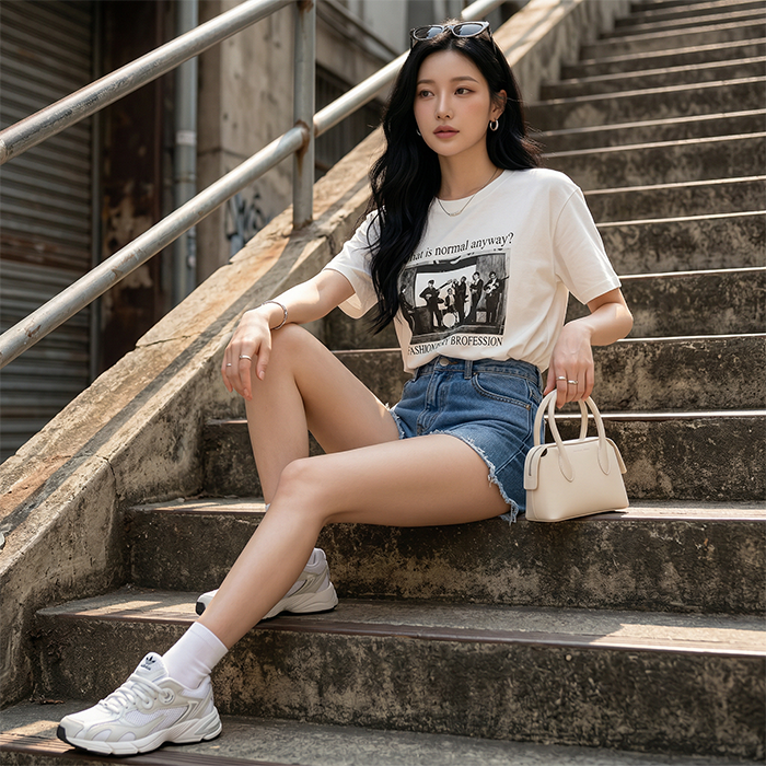 Áo thun nữ LOREN ban nhạc A21019