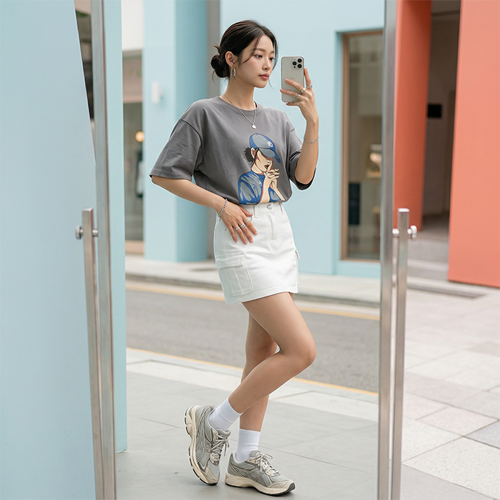 Áo thun nữ LOREN Taylo cá tính A21077