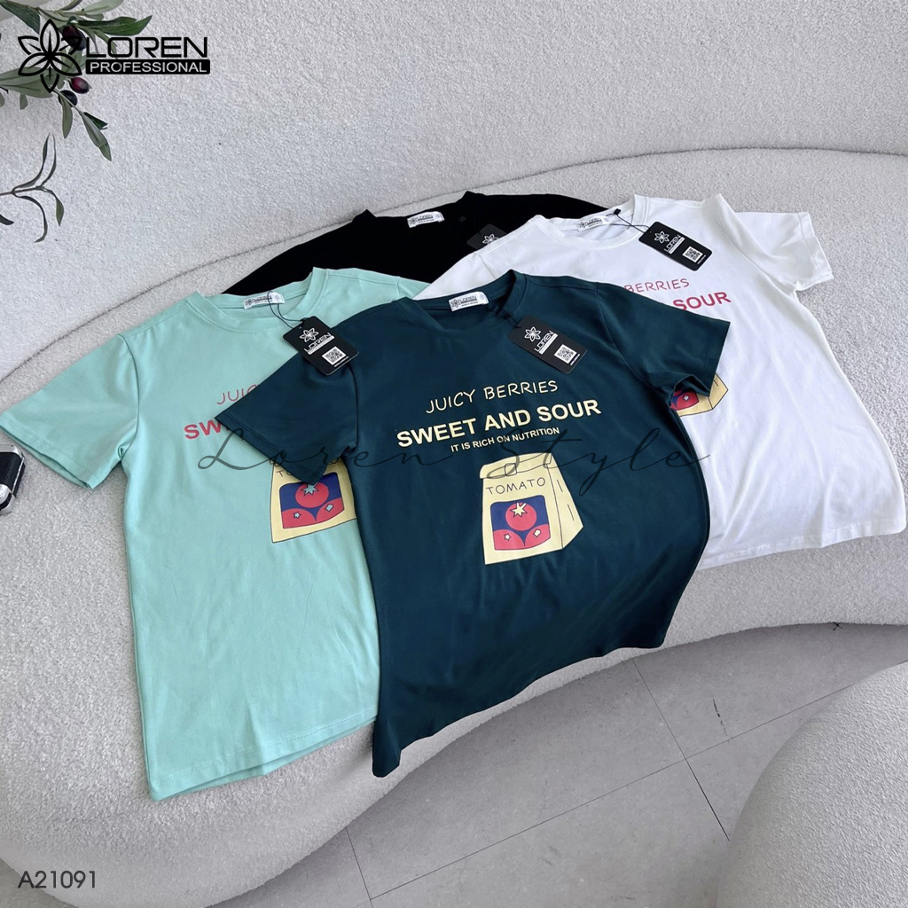 Áo thun nữ LOREN Regular Tomato A21091