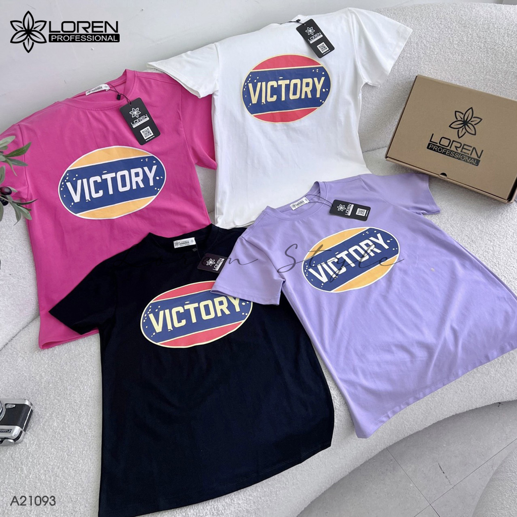 Áo thun nữ LOREN Regular Victory A21093