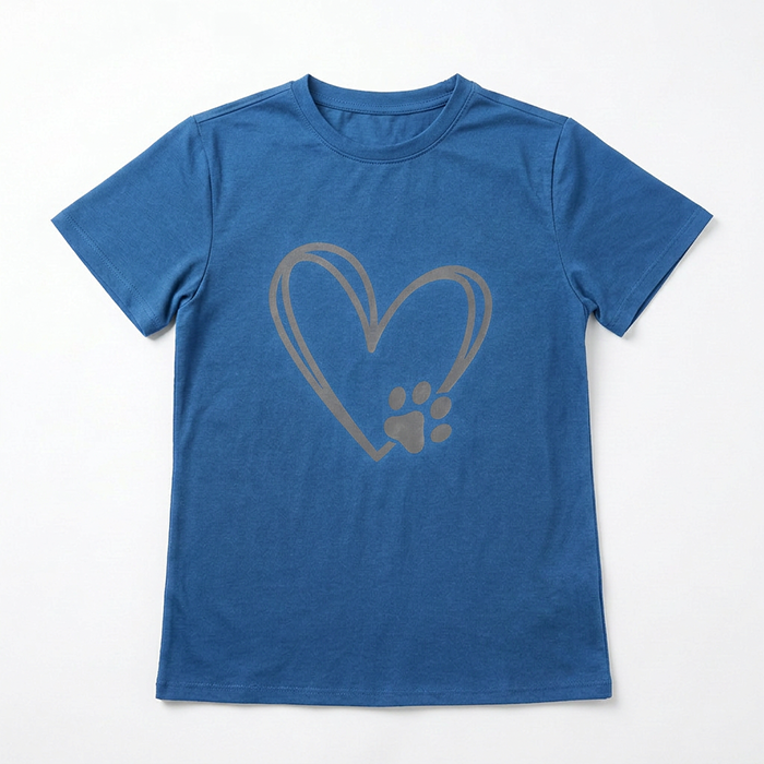 Áo thun nữ LOREN Regular tim A21096