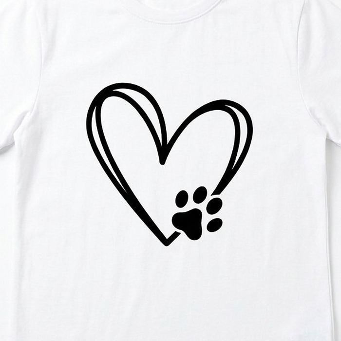 Áo thun nữ LOREN Regular tim A21096