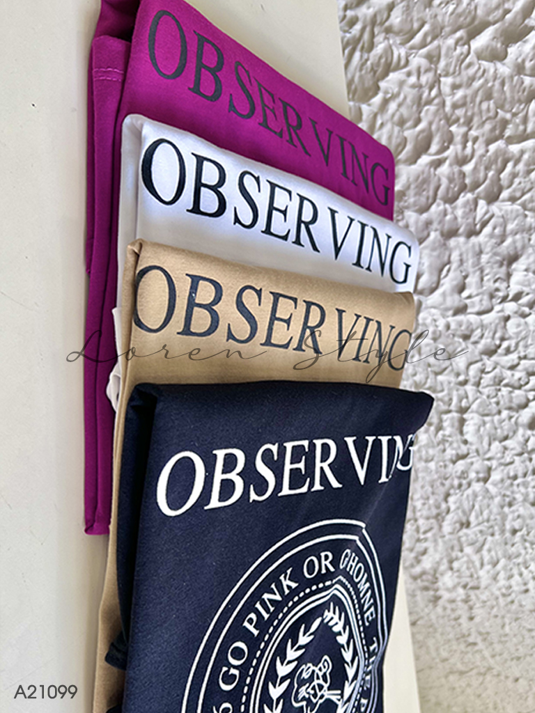 Áo thun nữ LOREN Regular observing A21099