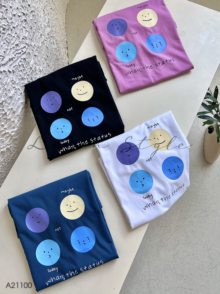 Áo thun nữ LOREN Regular status A21100