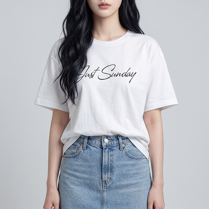 Áo thun nữ LOREN chữ Gust sunday trắng A2744