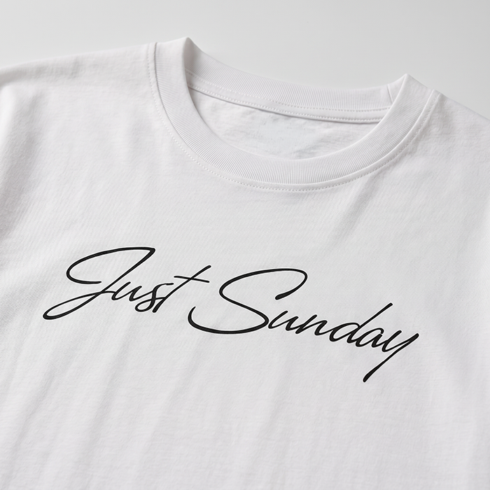 Áo thun nữ LOREN chữ Gust sunday trắng A2744