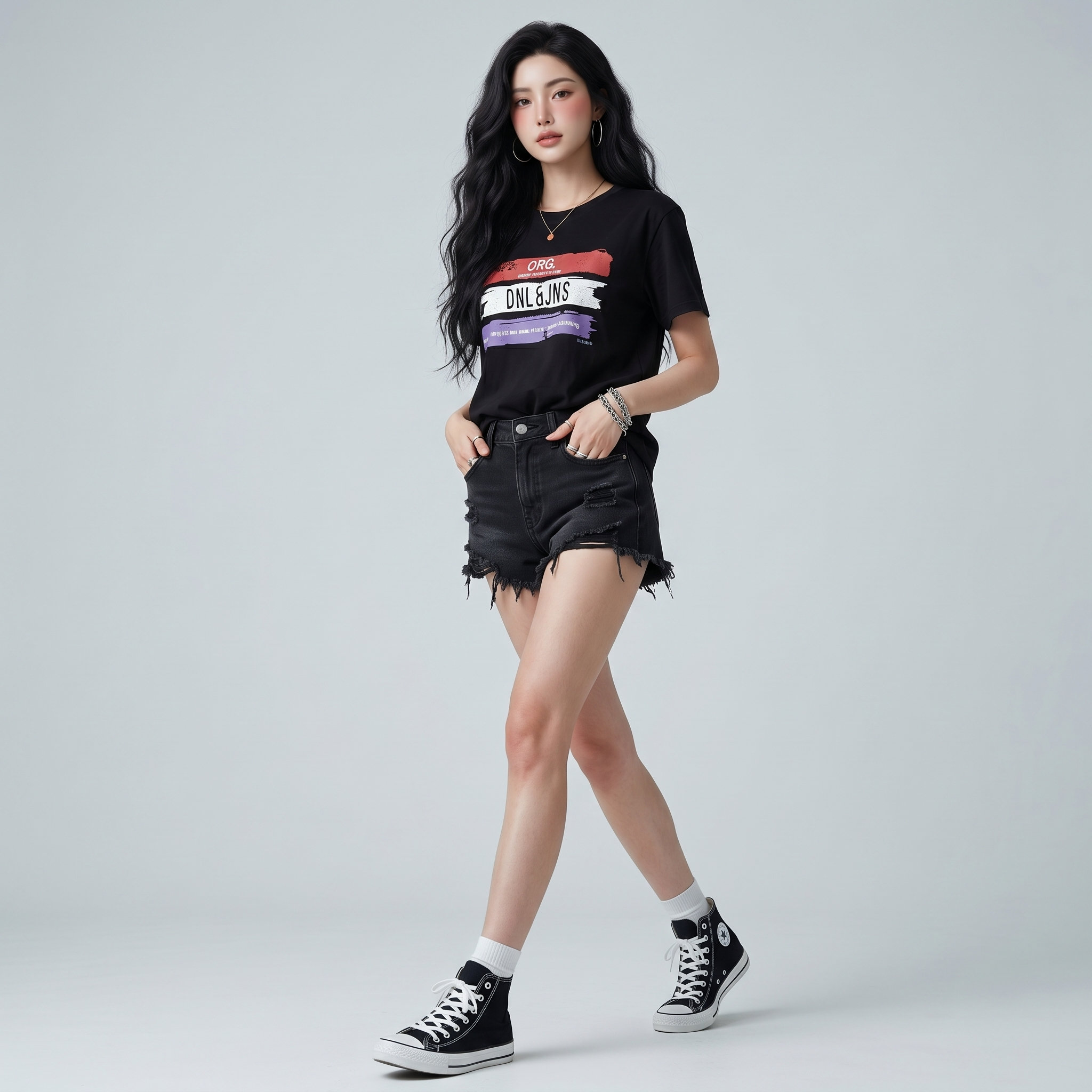 Áo thun nữ LOREN org tay ngắn A2950