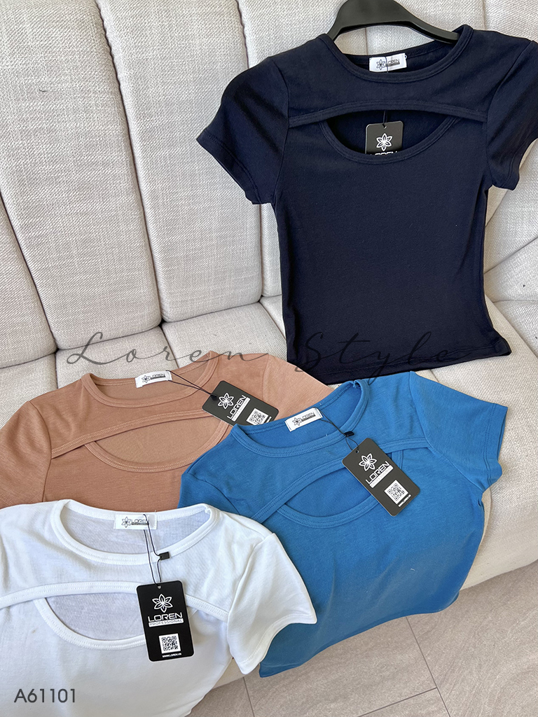 Áo kiểu nữ LOREN khoét ngực A61101