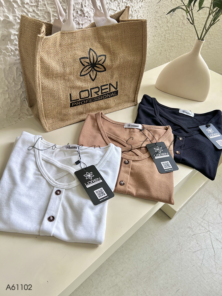 Áo kiểu nữ LOREN chéo ngực A61102