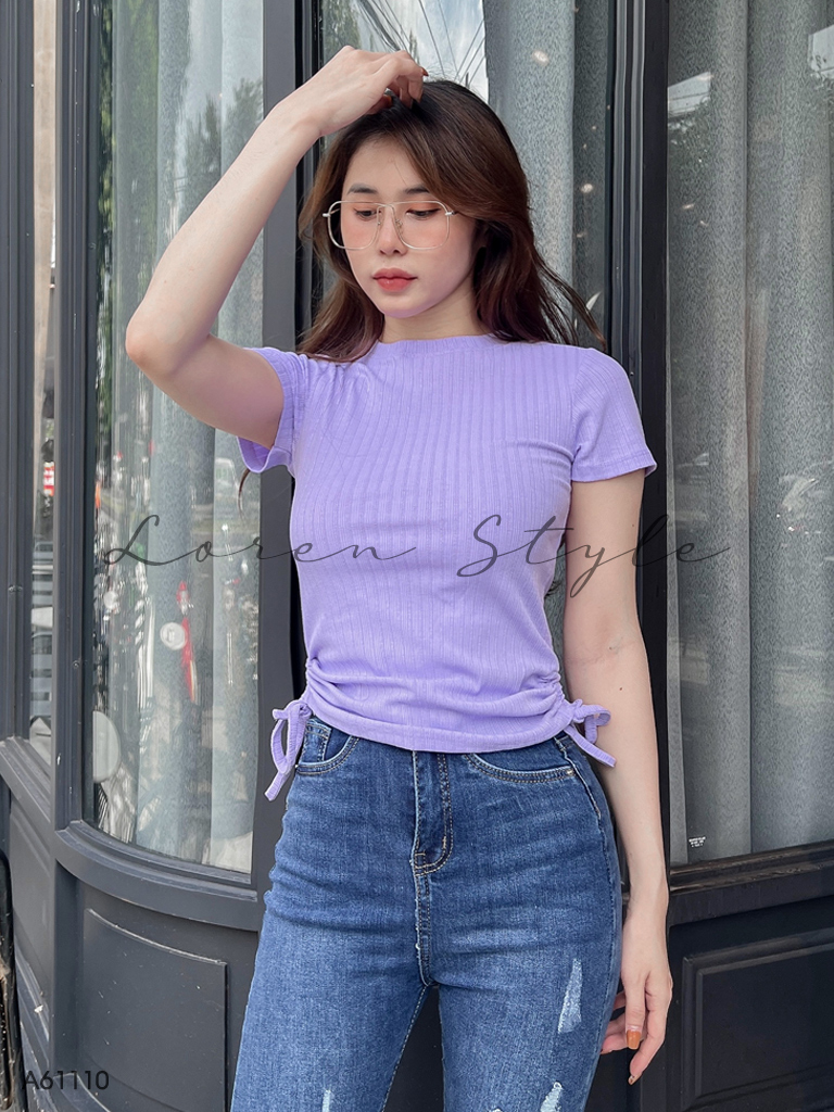 Áo kiểu nữ LOREN dây eo A61110