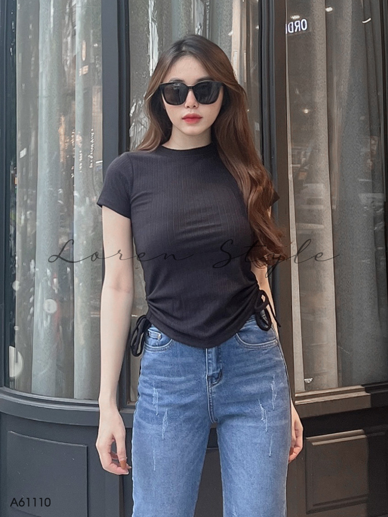 Áo kiểu nữ LOREN dây eo A61110