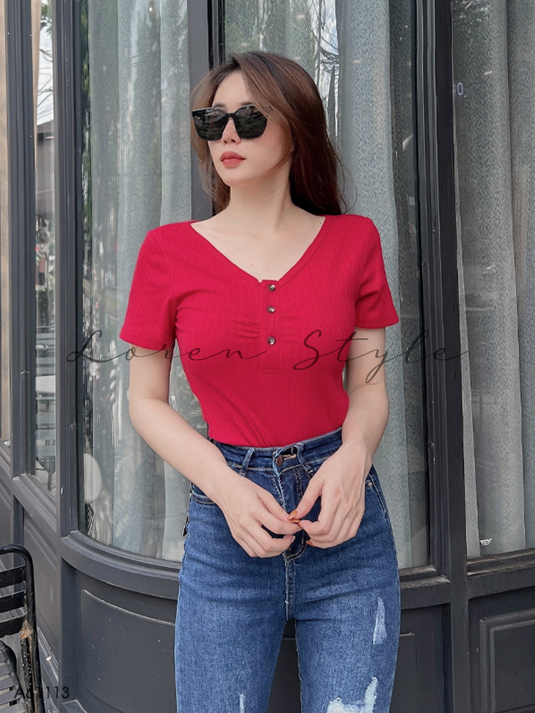 Áo kiểu nữ LOREN nhún ngực A61113