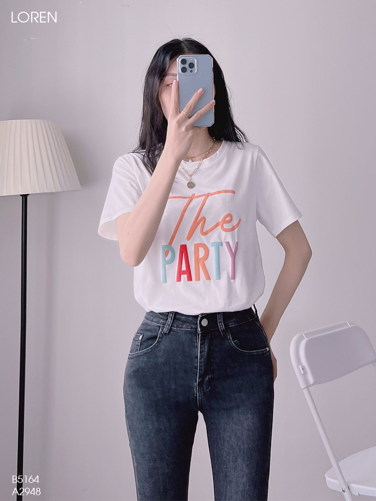 Áo thun nữ LOREN the party tay ngắn A2948
