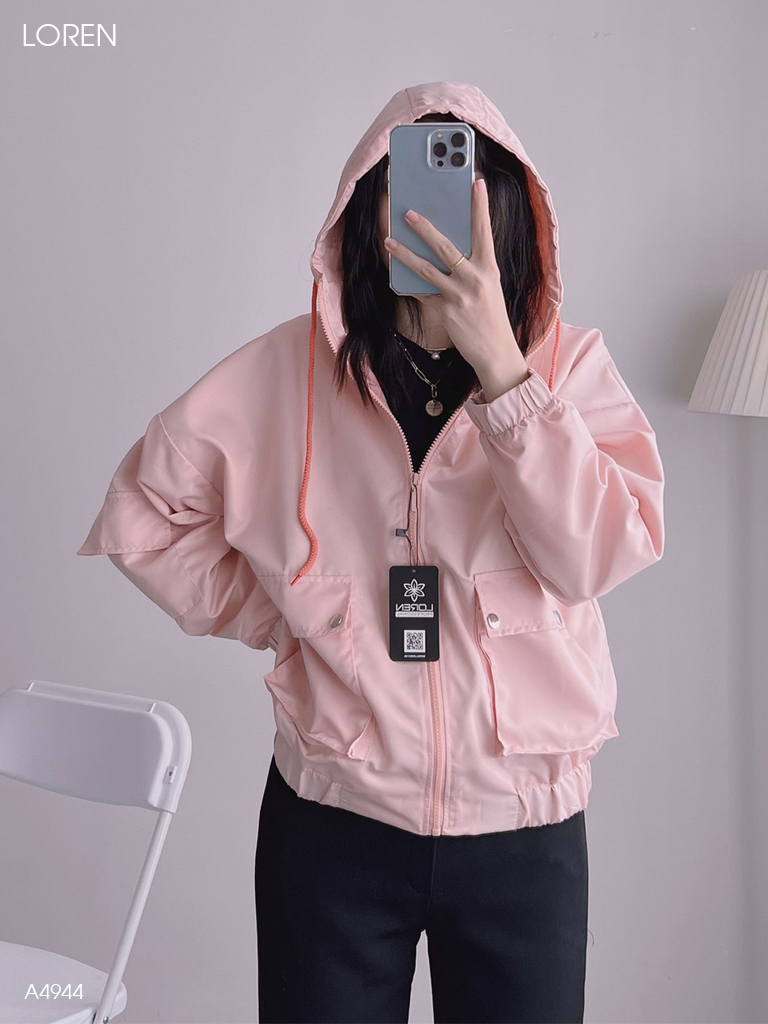Áo khoác LOREN dù 2 túi hộp A4944