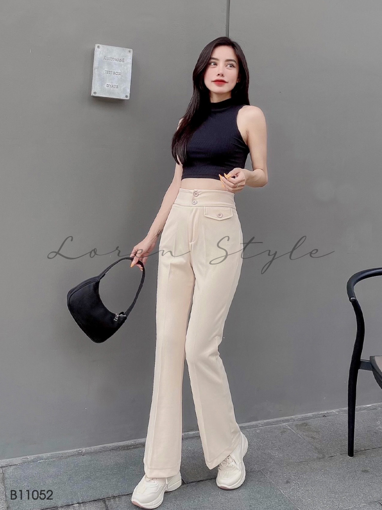 Quần tây ống loe nữ Loren nắp kiểu B11052