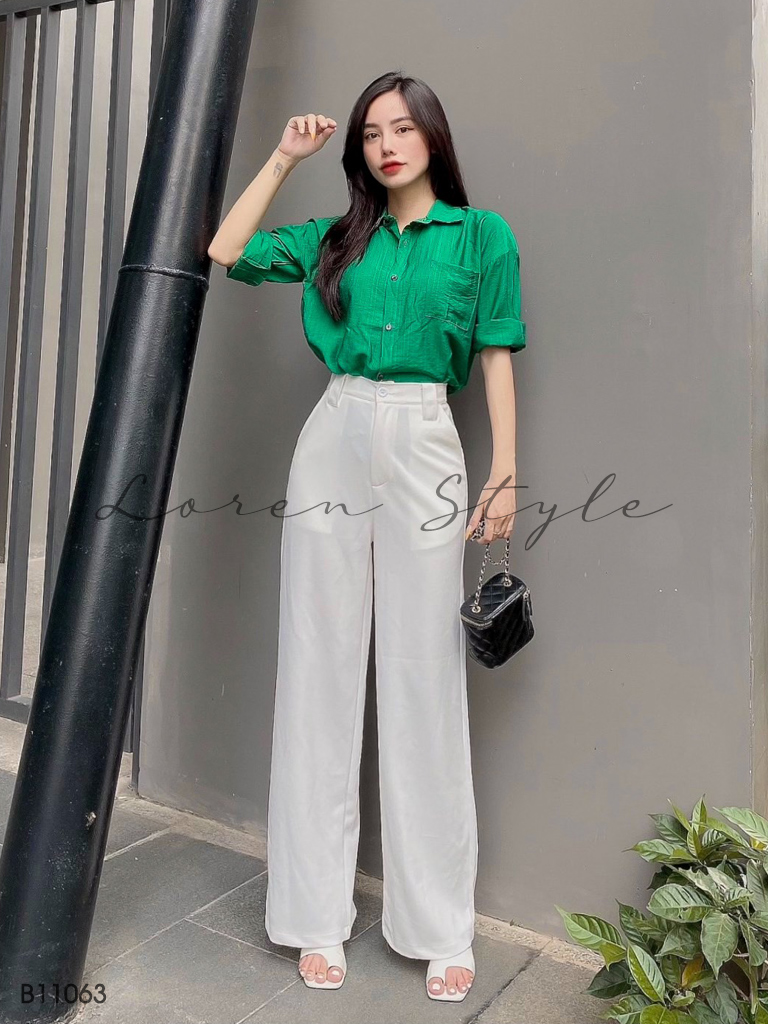 Quần tây nữ LOREN ống rộng B11063