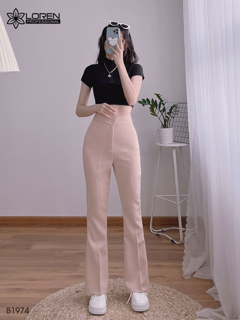 Quần tây nữ LOREN ống bas hack dáng B1974