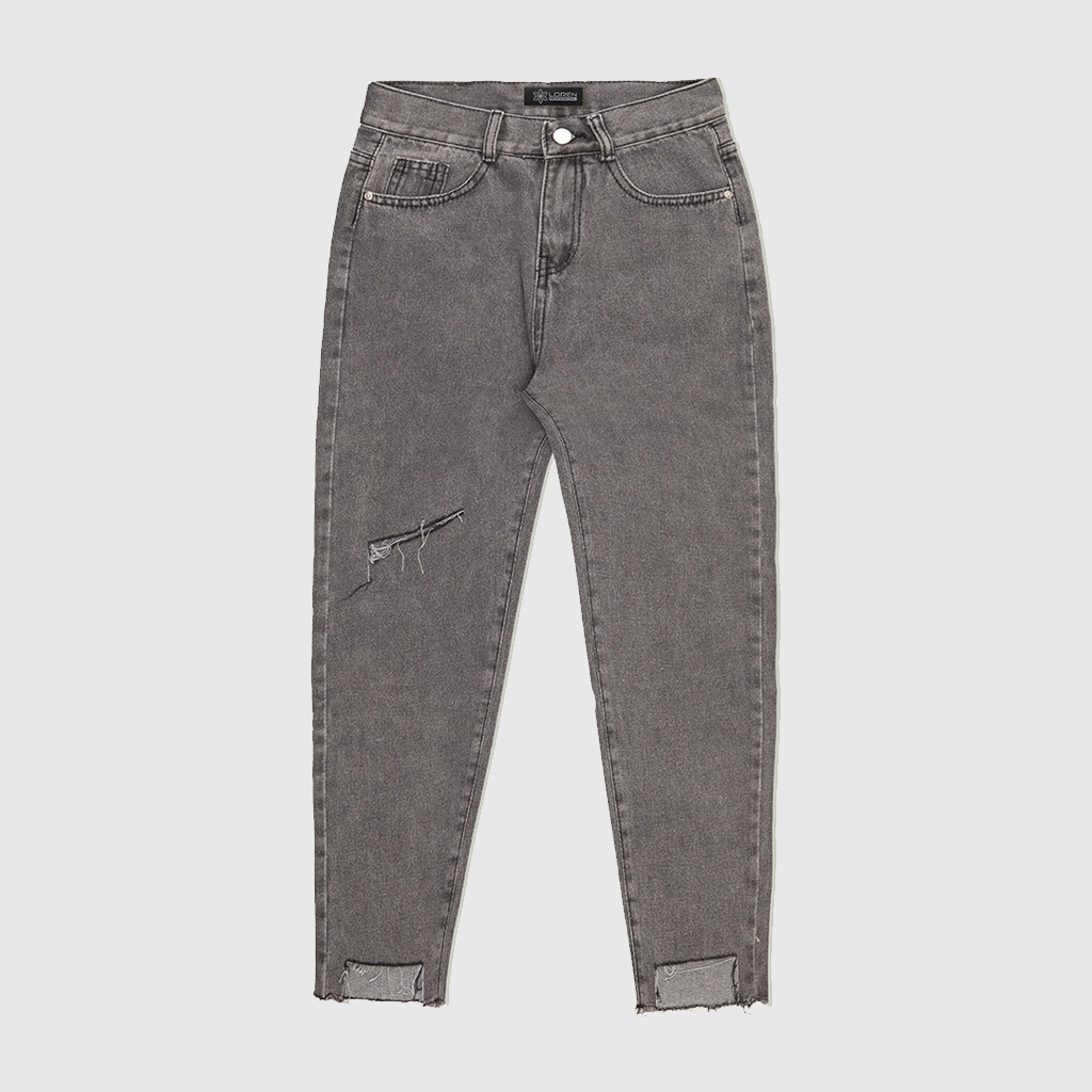 Quần jean baggy LOREN rách tua B51036