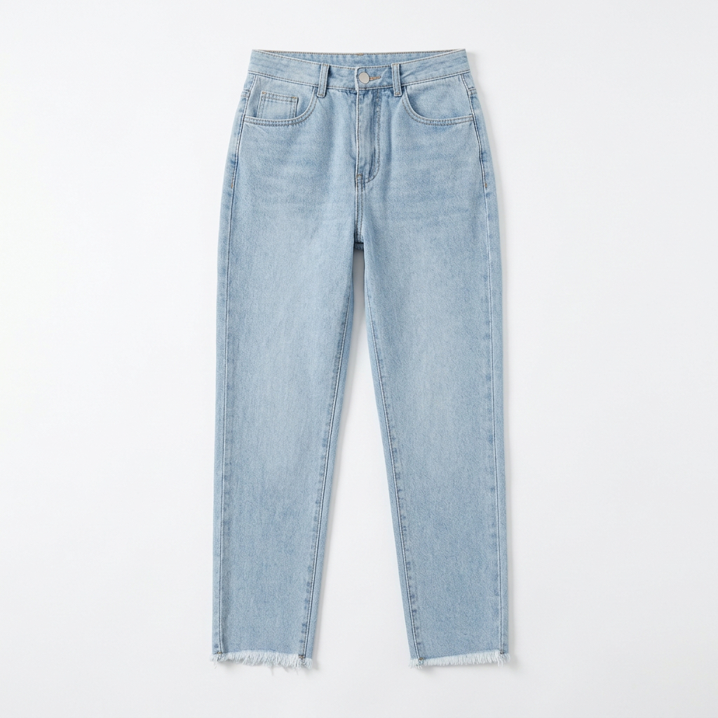 Quần jean baggy LOREN tua B51037