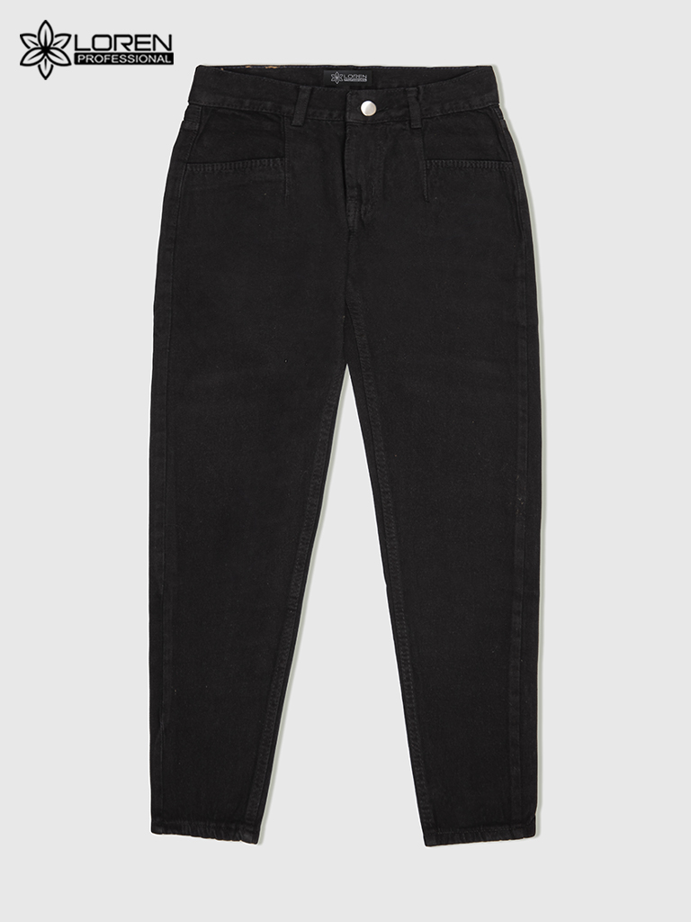 Quần jean baggy LOREN trơn kiểu túi B51038