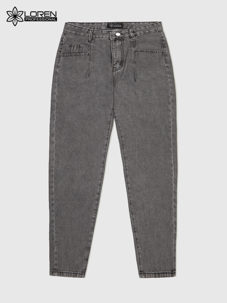Quần jean baggy LOREN trơn kiểu túi B51038