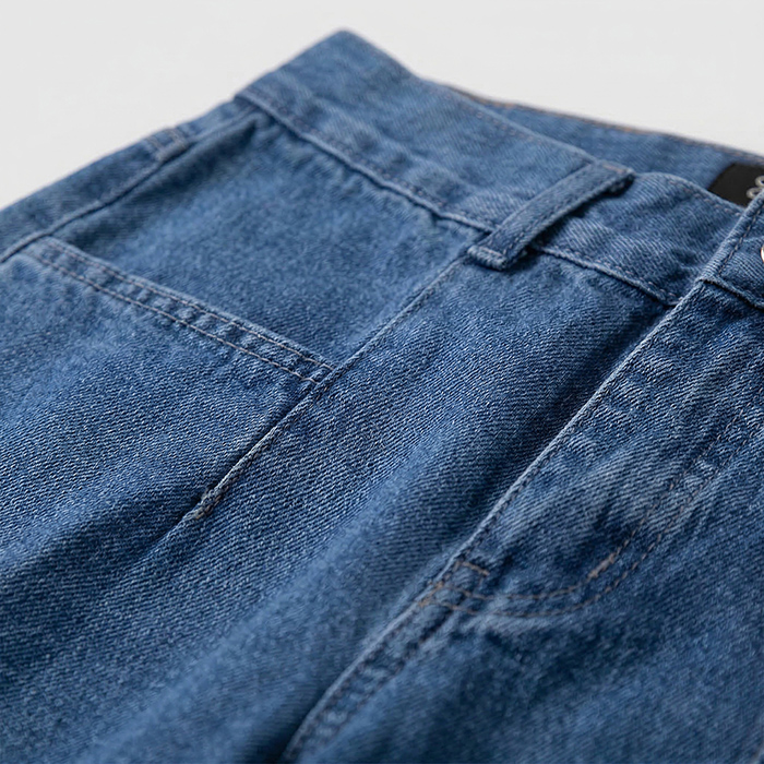 Quần jean baggy LOREN trơn kiểu túi B51038