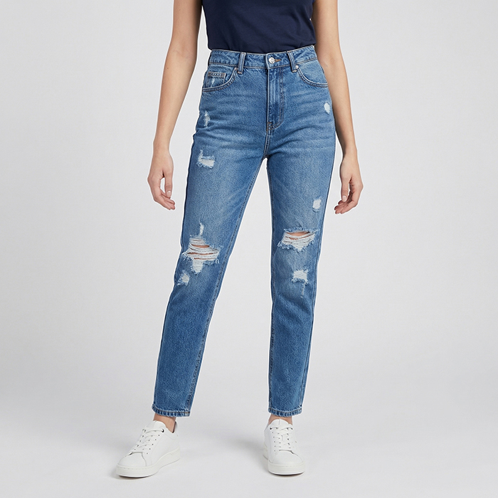 Quần jean baggy LOREN rách B51039