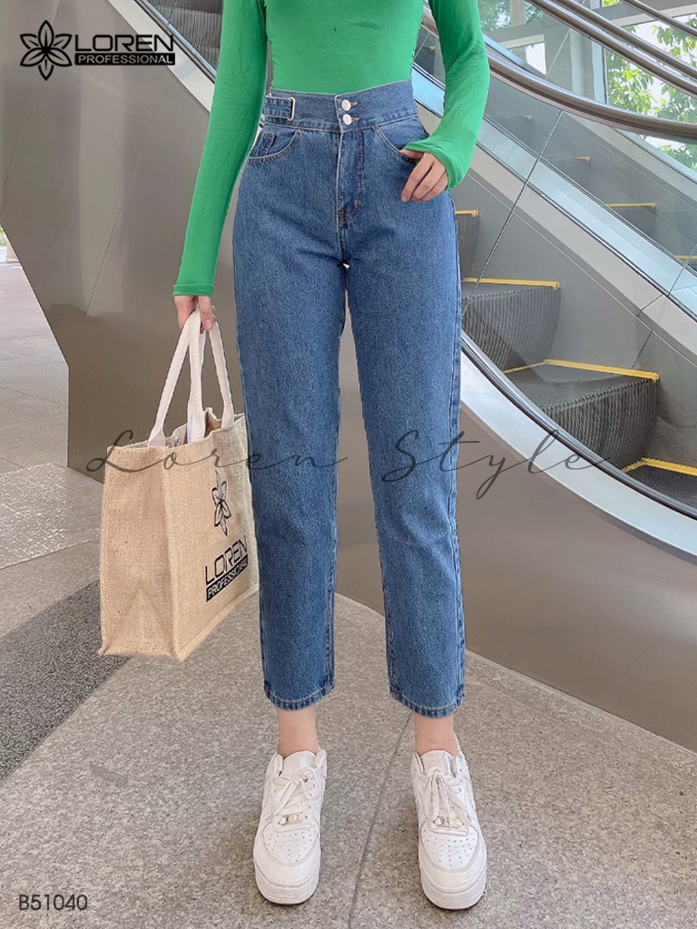 Quần jean baggy LOREN lưng kiểu B51040