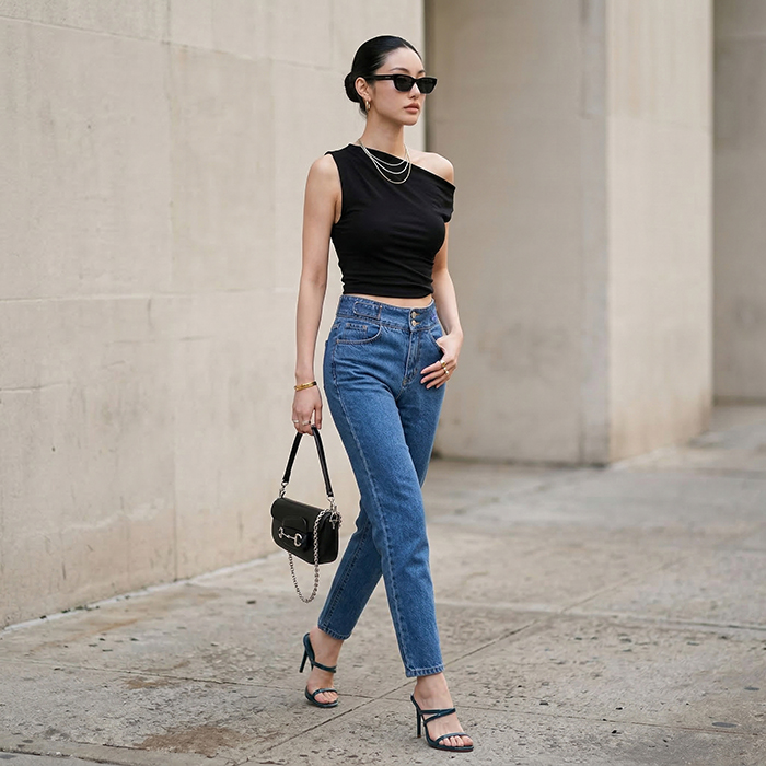 Quần jean baggy LOREN lưng kiểu B51040