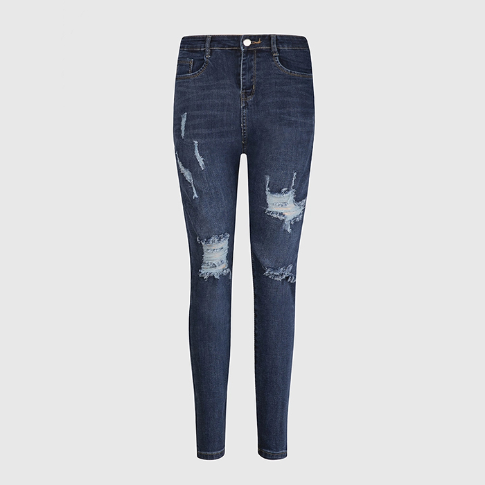 Quần jean nữ skinny LOREN wash rách B51044
