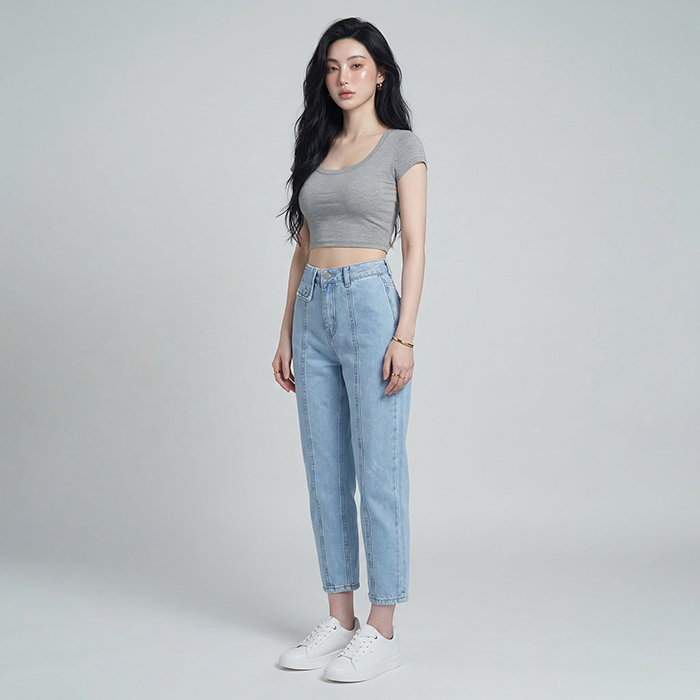 Quần jean baggy nữ LOREN kiểu B51069