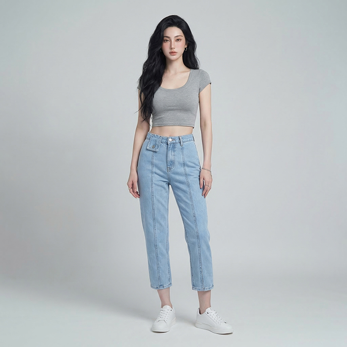 Quần jean baggy nữ LOREN kiểu B51069