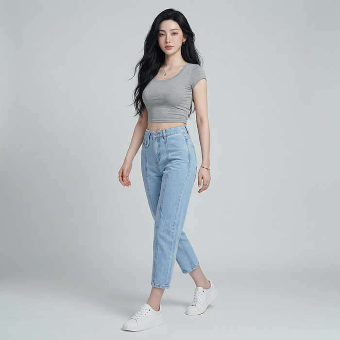 Quần jean baggy nữ LOREN kiểu B51069