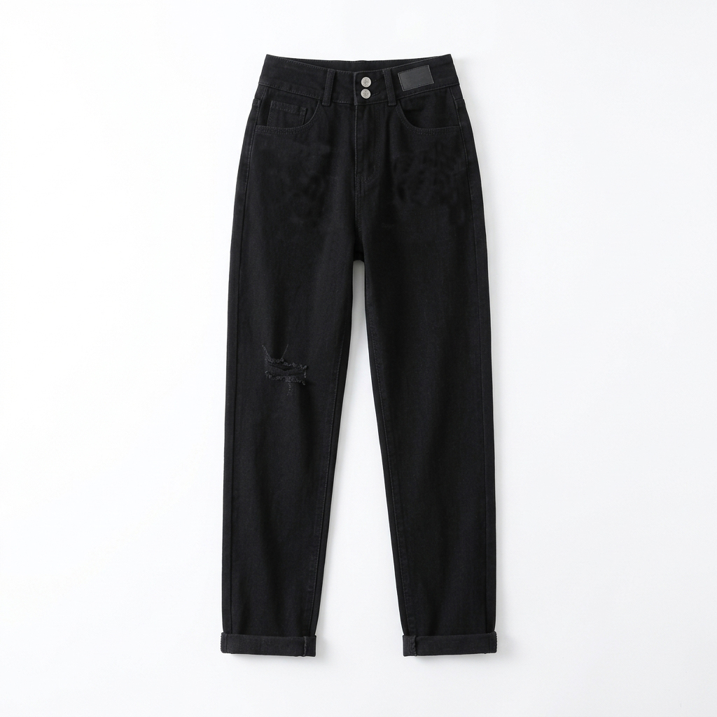 Quần jean baggy nữ LOREN 2 nút  B51106