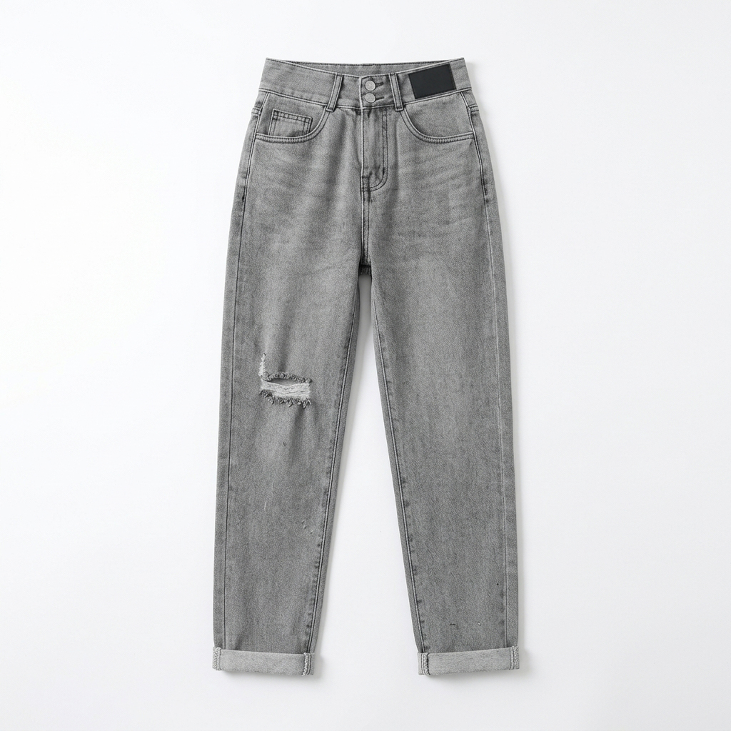Quần jean baggy nữ LOREN 2 nút  B51106