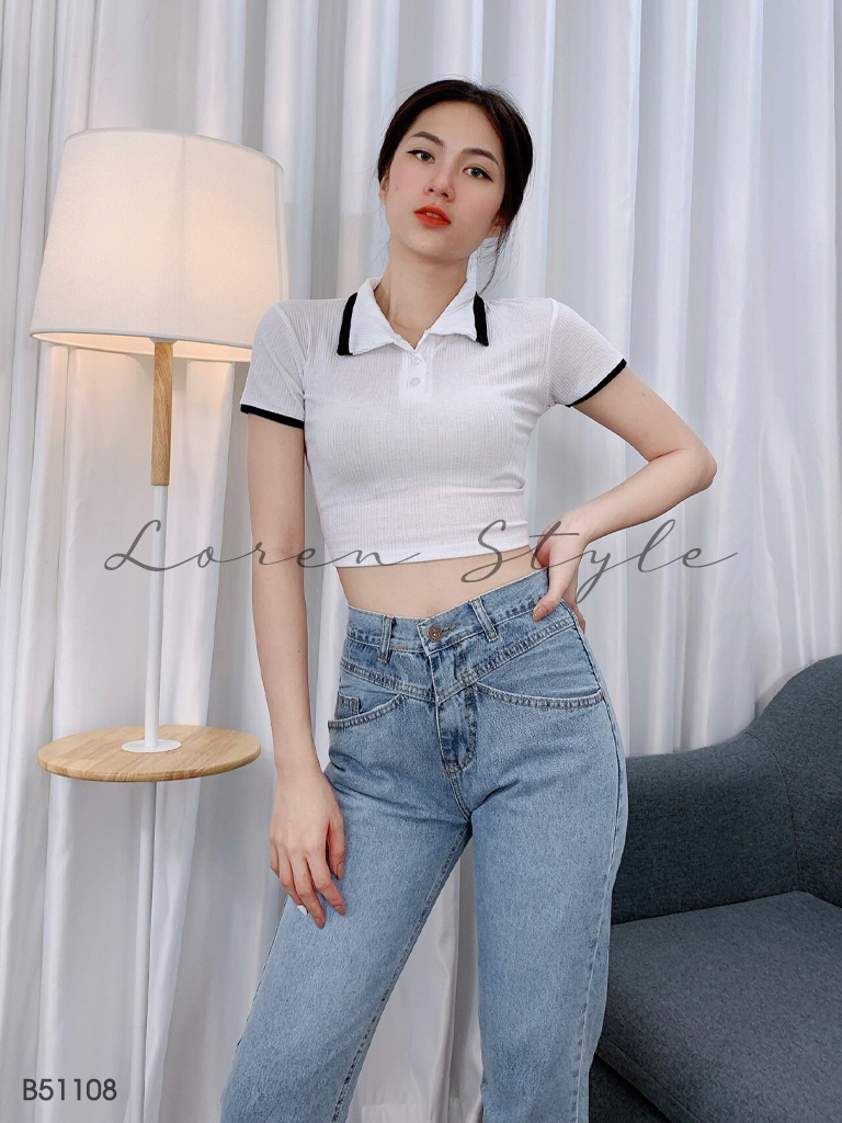 Quần jean baggy nữ LOREN kiểu túi B51108