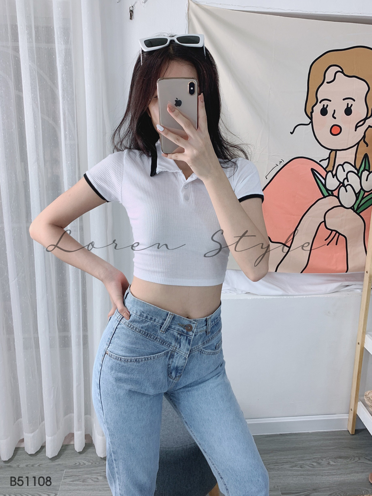 Quần jean baggy nữ LOREN kiểu túi B51108