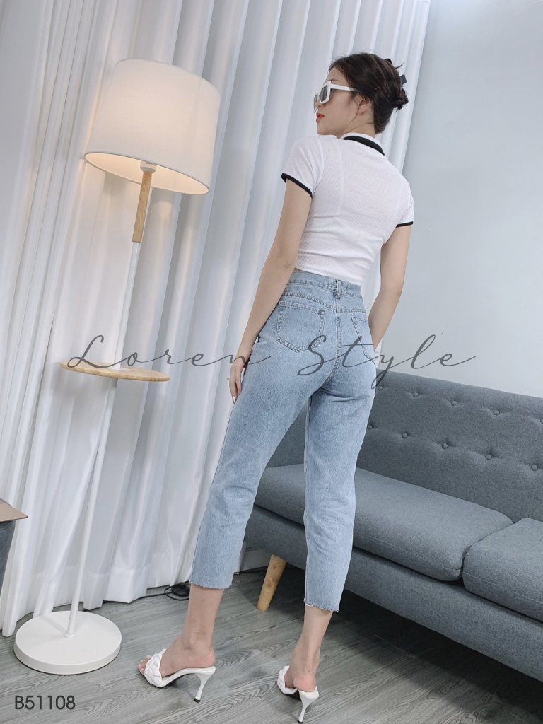 Quần jean baggy nữ LOREN kiểu túi B51108