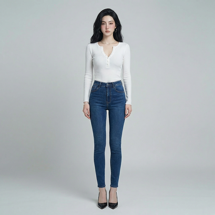 Quần jean skinny nữ LOREN co giãn B51115