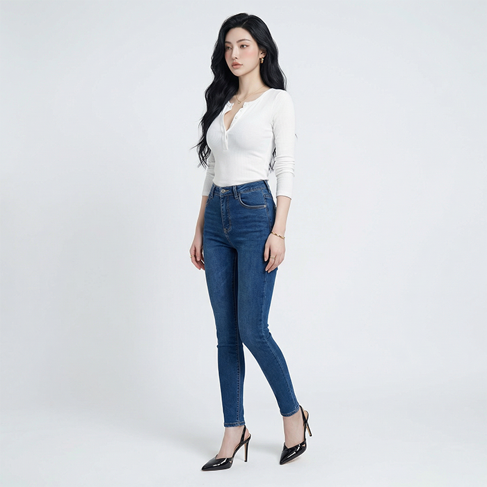 Quần jean skinny nữ LOREN co giãn B51115