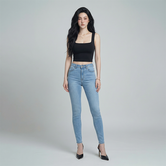Quần jean skinny nữ LOREN co giãn B51115