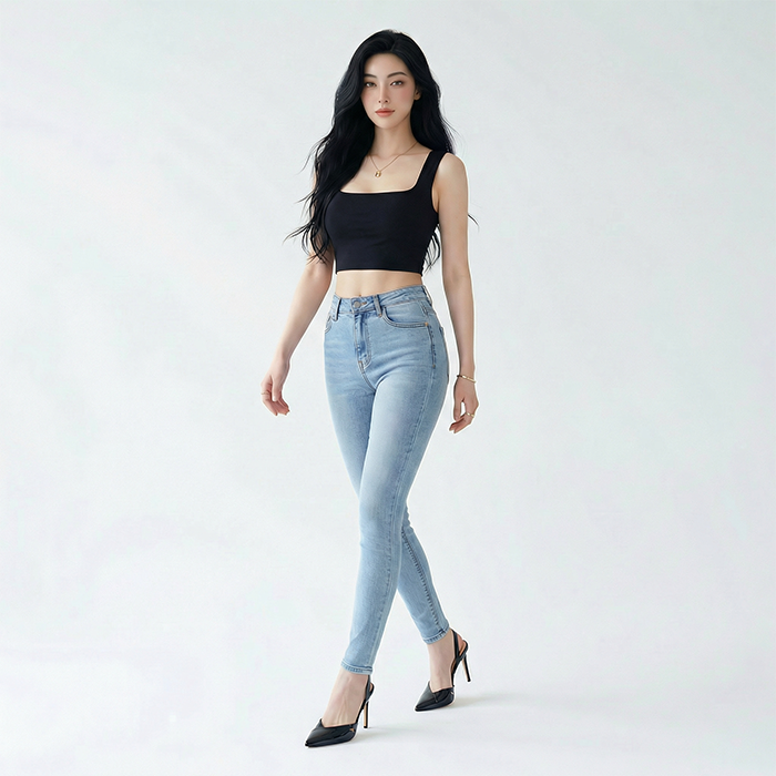 Quần jean skinny nữ LOREN co giãn B51115