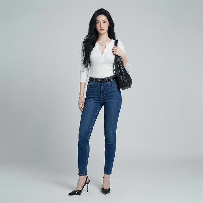 Quần jean skinny nữ LOREN co giãn B51115