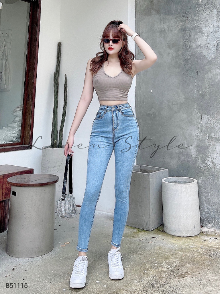 Quần jean skinny nữ LOREN co giãn B51115