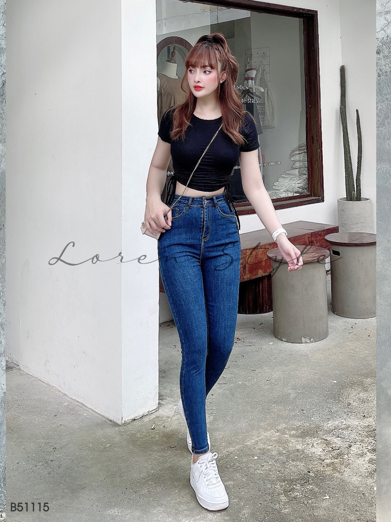 Quần jean skinny nữ LOREN co giãn B51115
