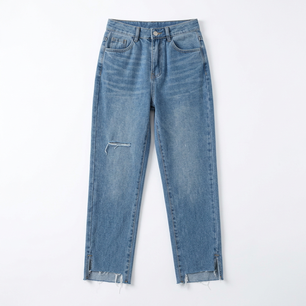 Quần jean baggy LOREN xẻ lai B5129