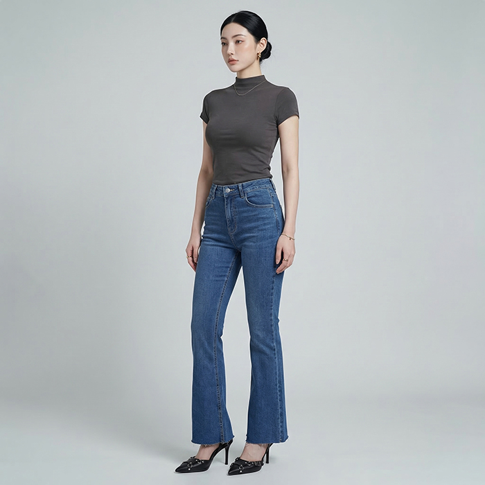 Quần jean nữ LOREN ống bas B5989